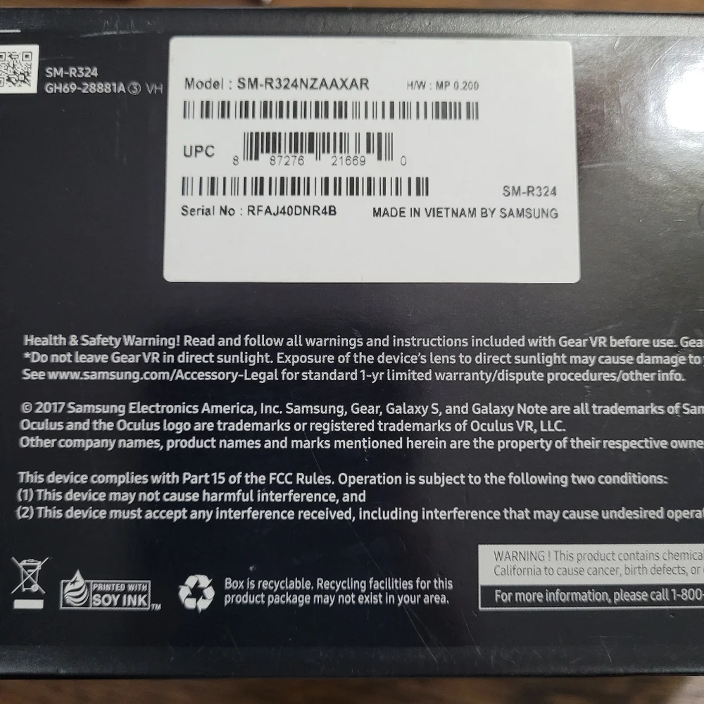 Samsung gear vr