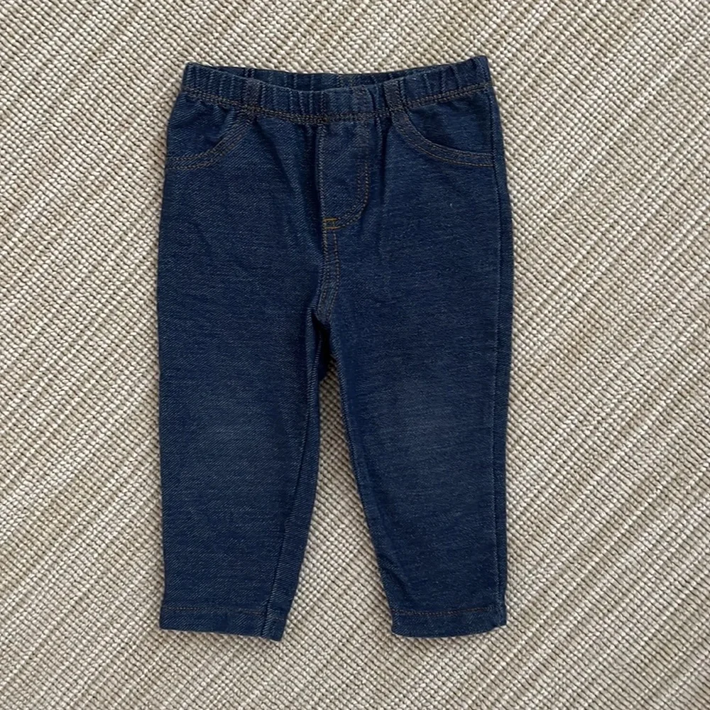 Carter’s baby denim in sizes 3, 6, 9 and 18 months