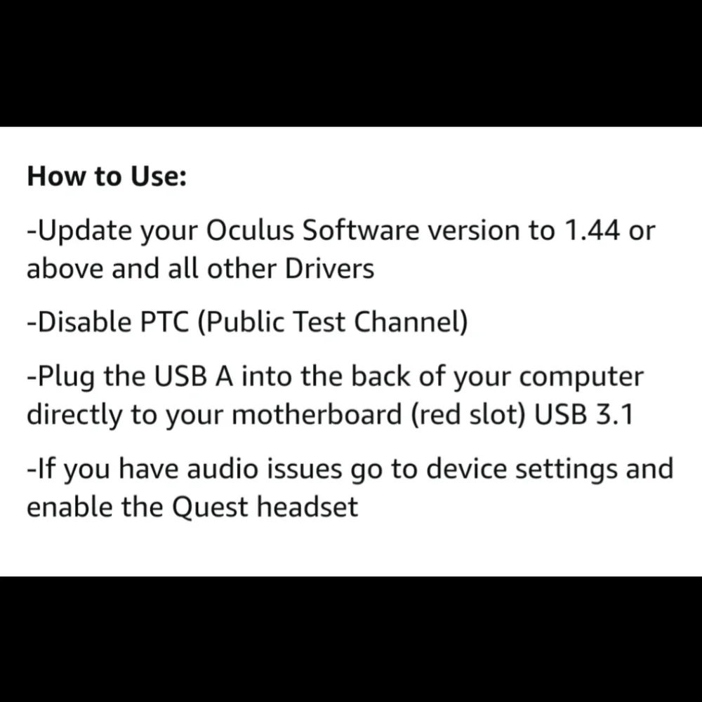N/A usb oculus