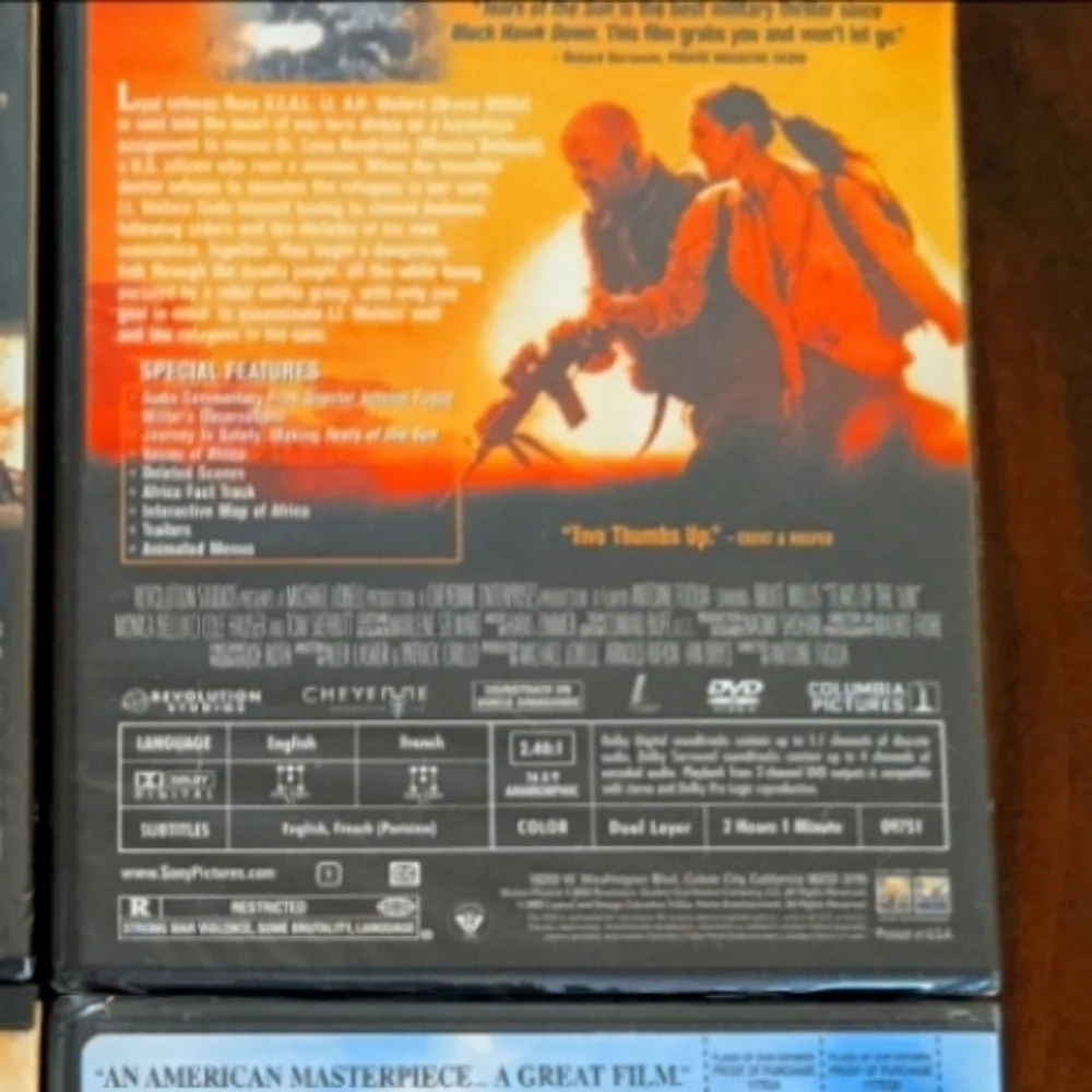 Tears of the sun DVD