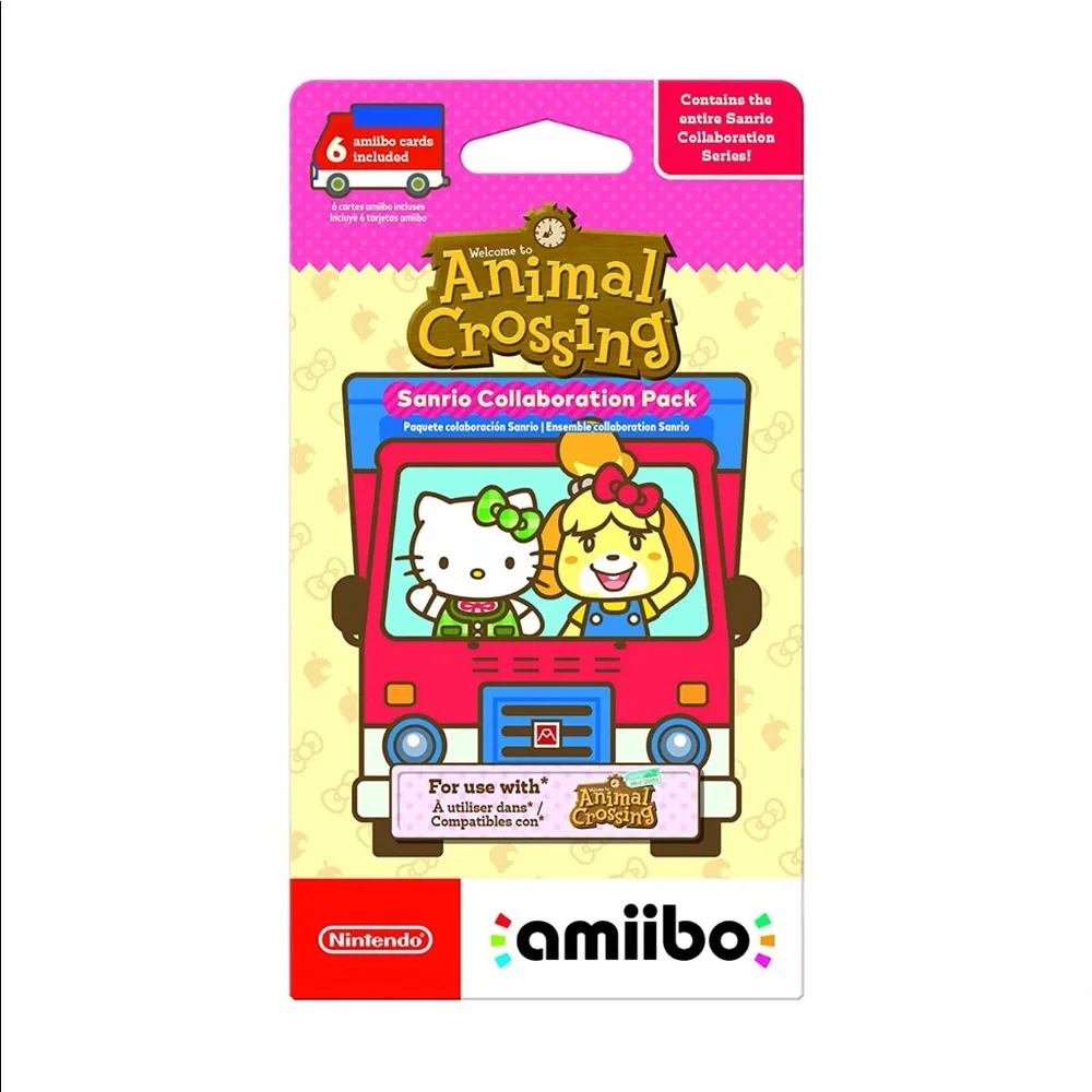 New Nintendo amiibo Animal Crossing Sanrio Collaboration Pack - 6 Cards Pack