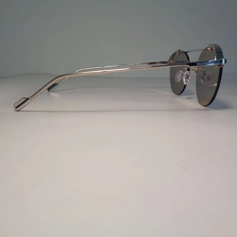 Calvin Klein CK20133S Shiny Silver New Men's Sunglasses