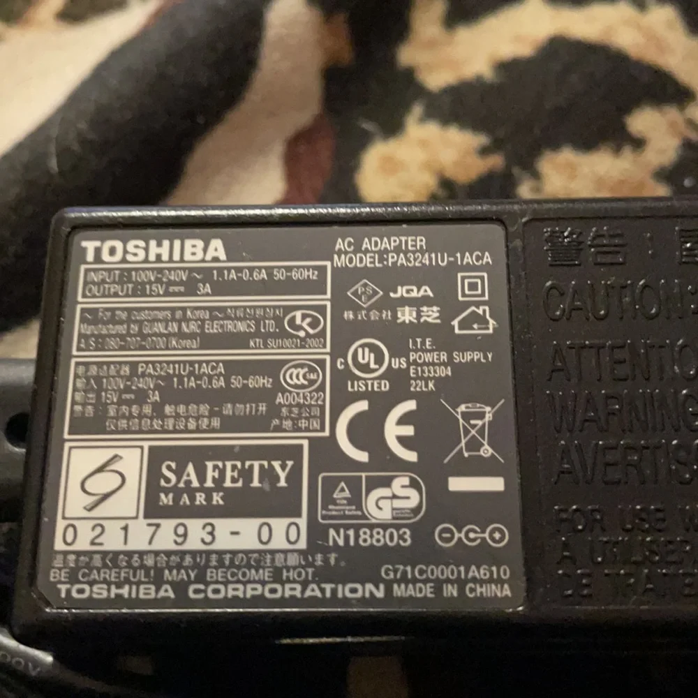 Toshiba output 1a 240v