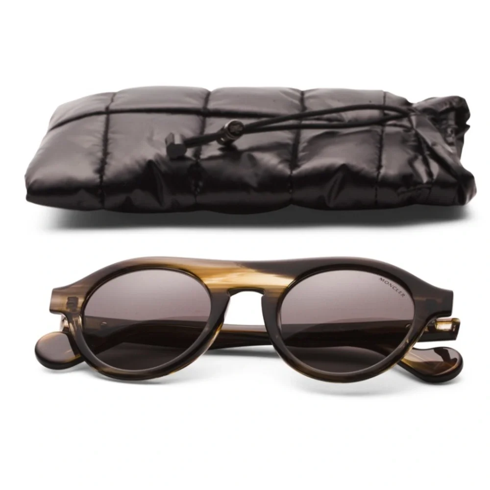 Moncler 48MM Designer Sunglasses Dark Green