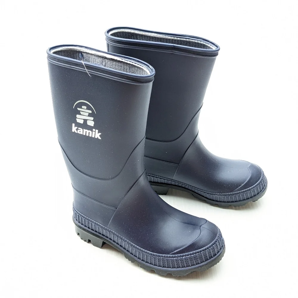KAMIK Stomp Waterproof Rain Boots Navy