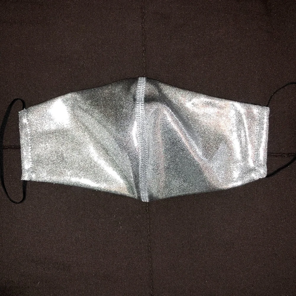 (3 for $15) Silver Reusable Mask