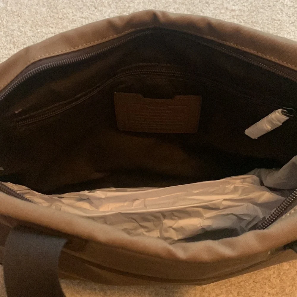 Coach canvas briefcase