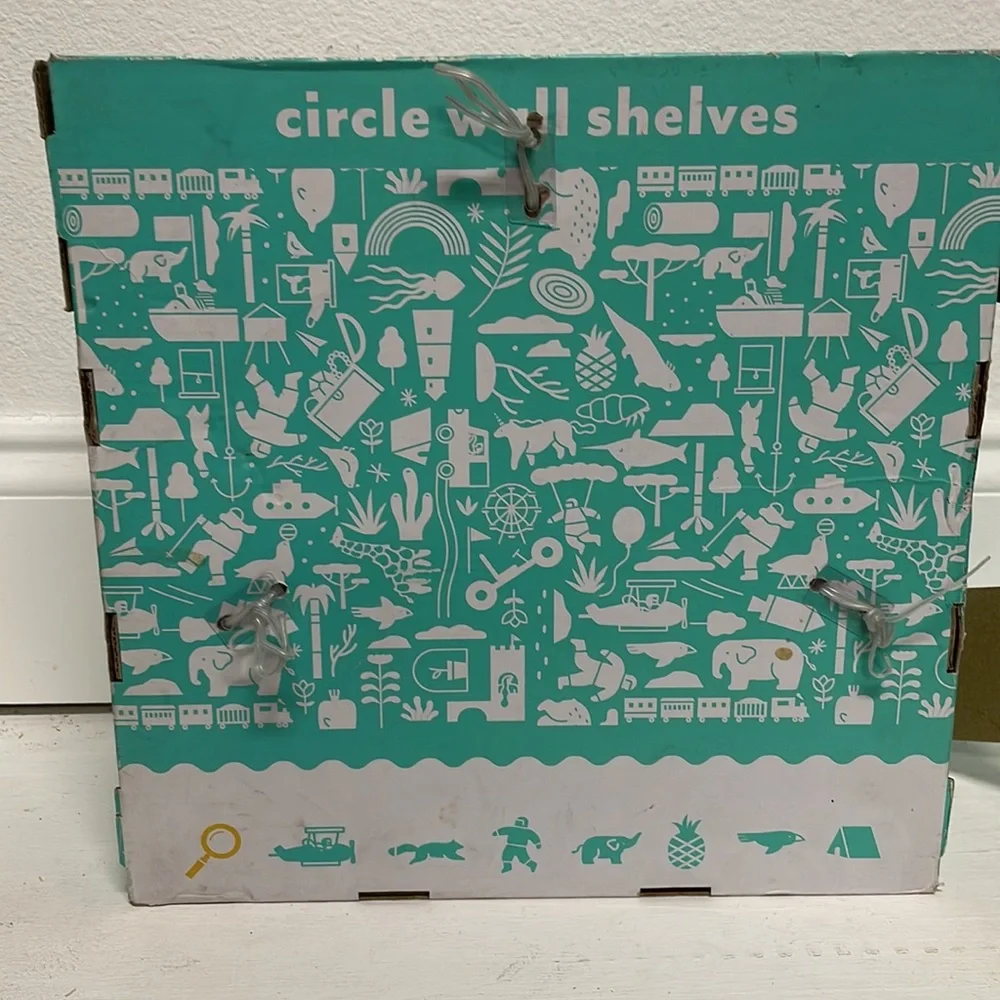 Circle wall shelves