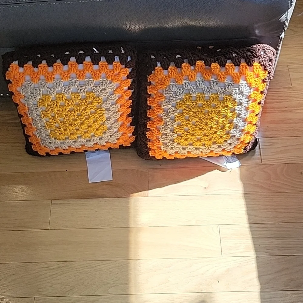 Vintage crochet throw