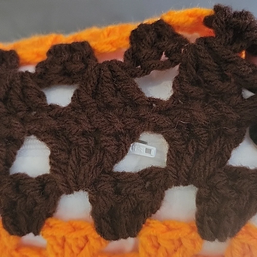Vintage crochet throw