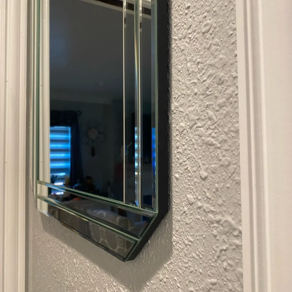 Home Interiors Retired Modern beveled Chelsey Mirror wall Decor