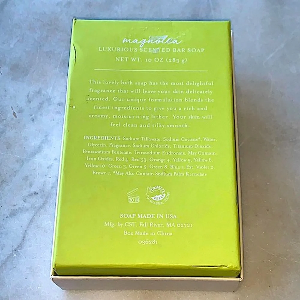 CST COMMONWEALTH SOAPS & TOILETRIES new “magnolia”