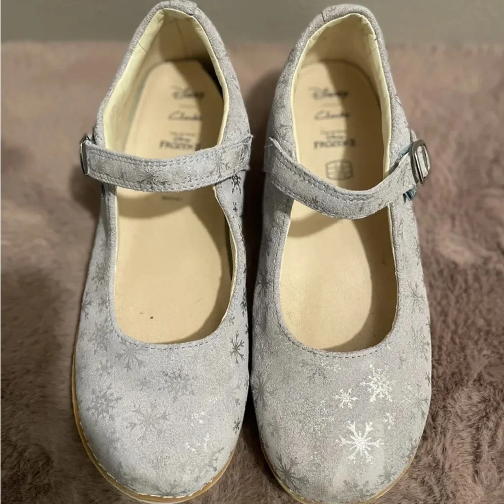 Clarks x Disney Frozen II Children's Crown Frost Buckle Elsa Shoes
