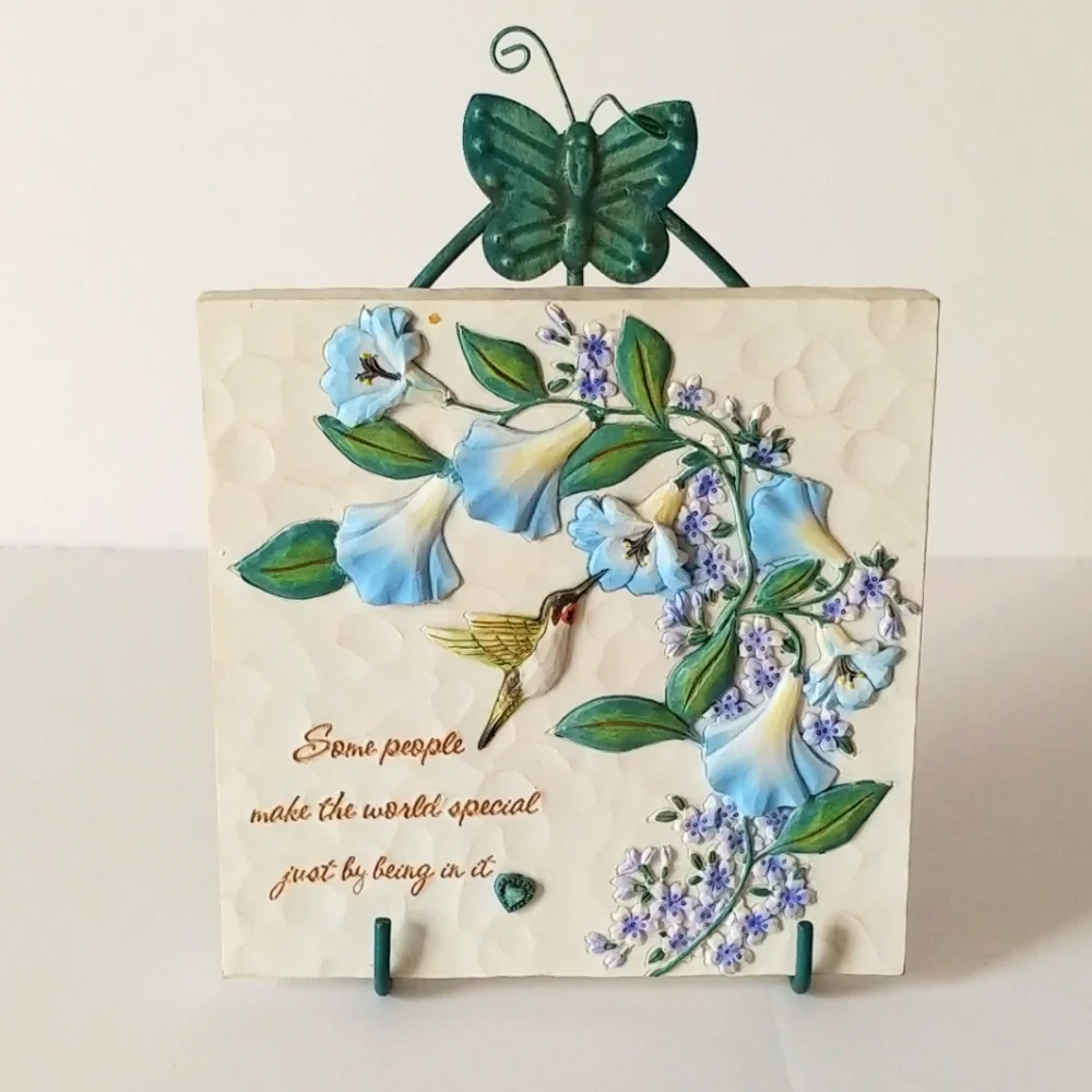 Ceramic Comfort Bloom Someone Special Friendship Plaque Metal Stand 2007