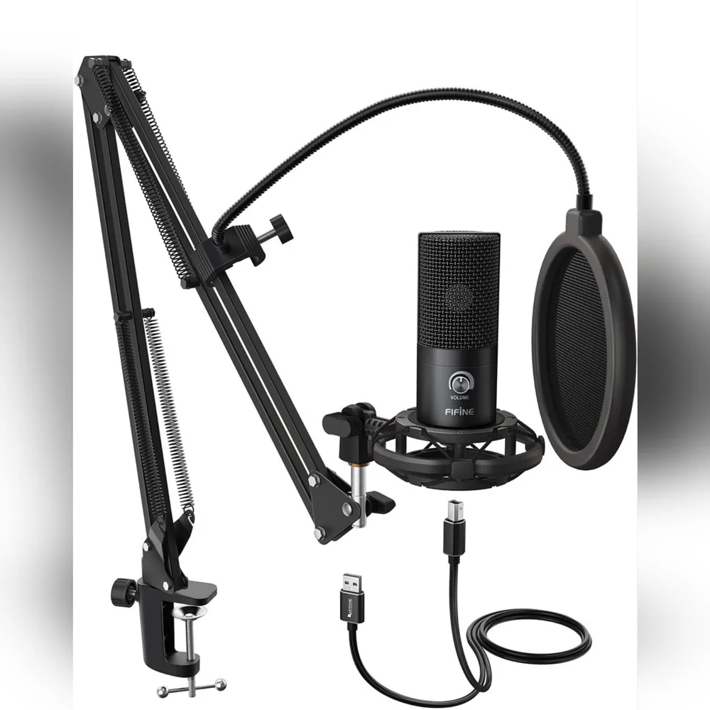 FIFINE Studio Condenser USB Microphone Computer PC Microphone New