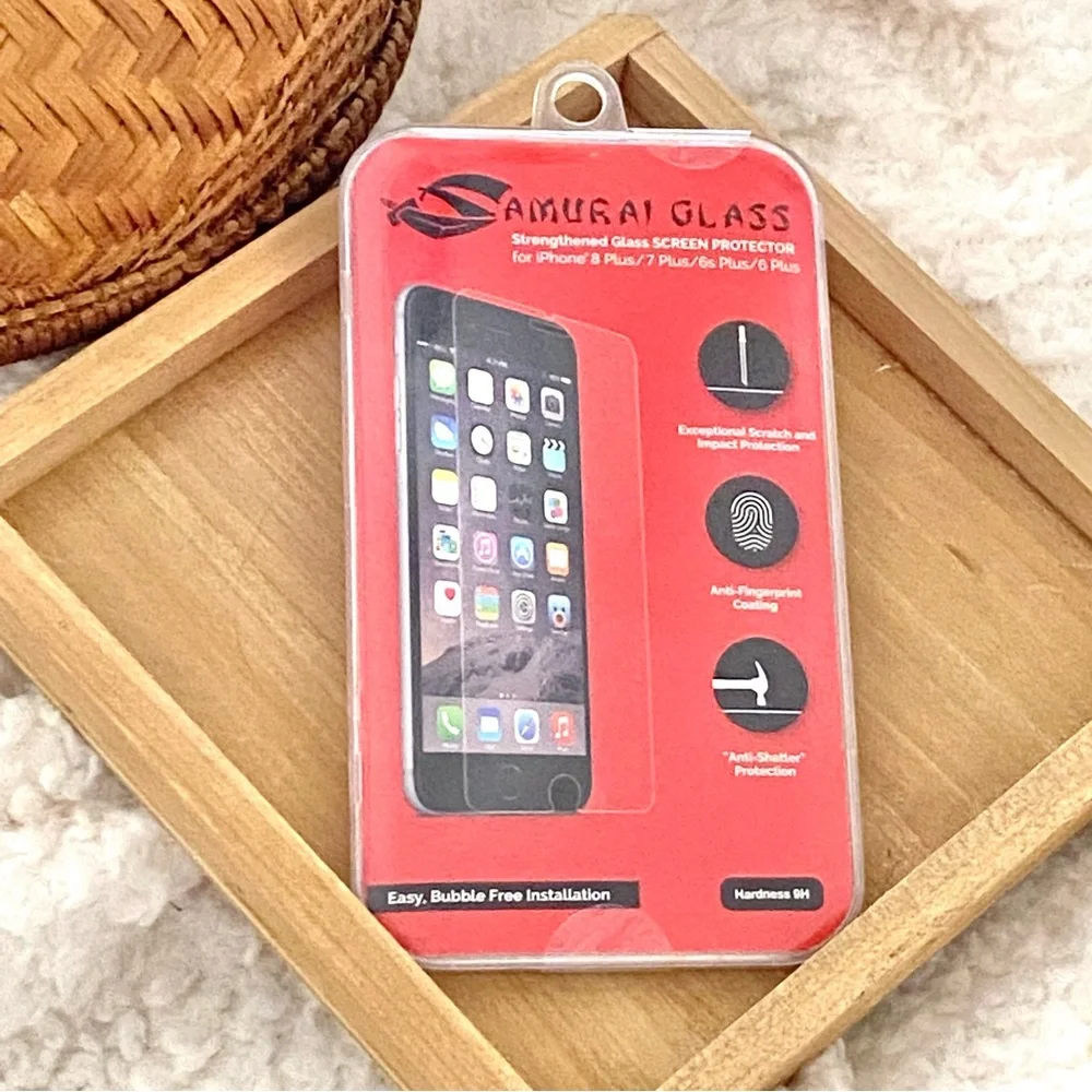 Samurai Glass 9H Screen Protector iPhone Strengthened Glass Ion Anti-Shatter NEW