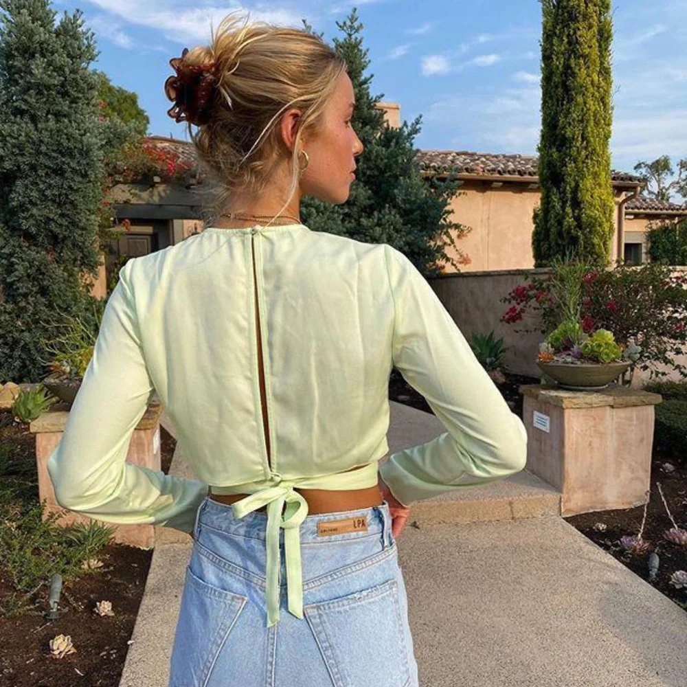 GRLFRND cropped top