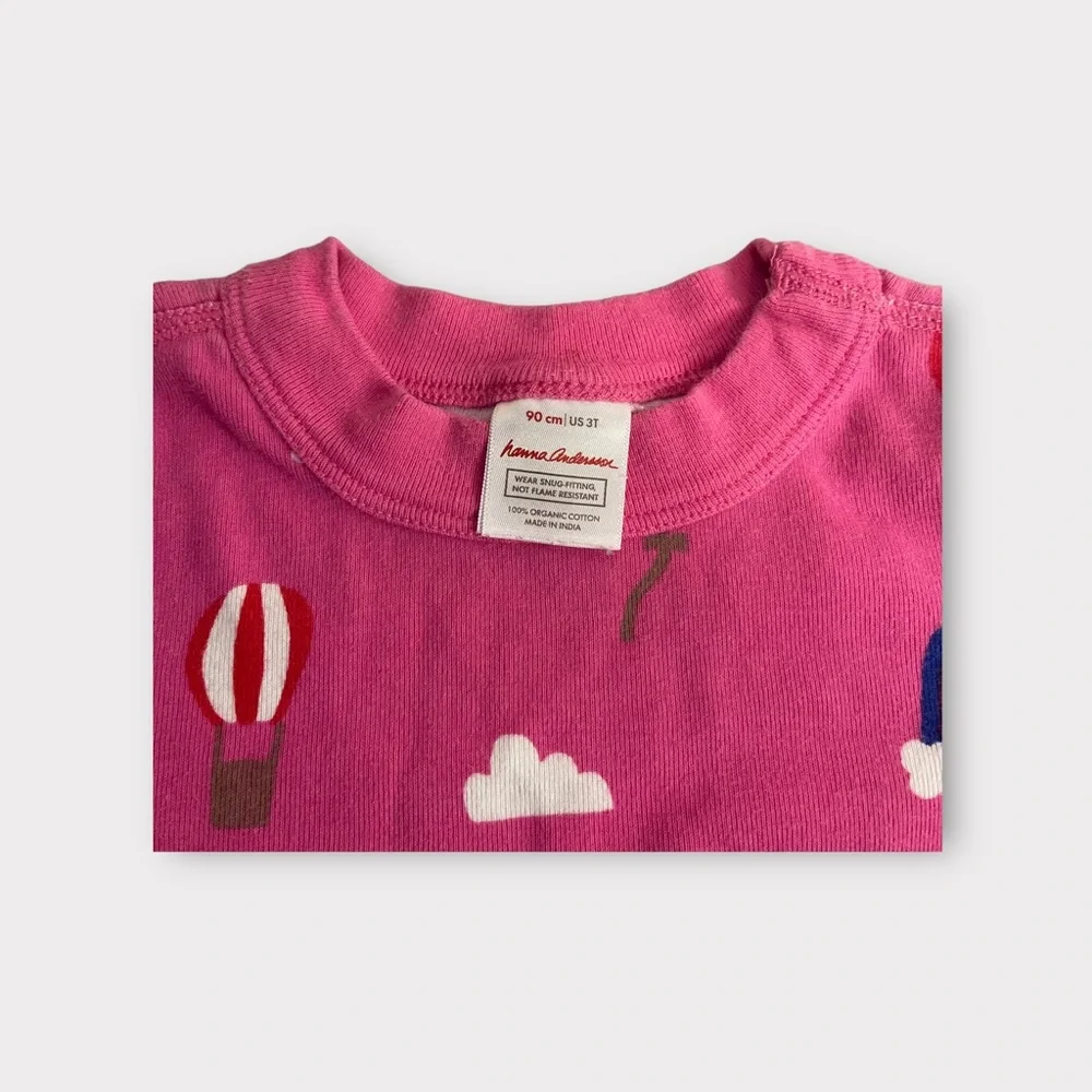 Hanna Andersson Rainbow Unicorn Pattern Pink Organic Pajama Top