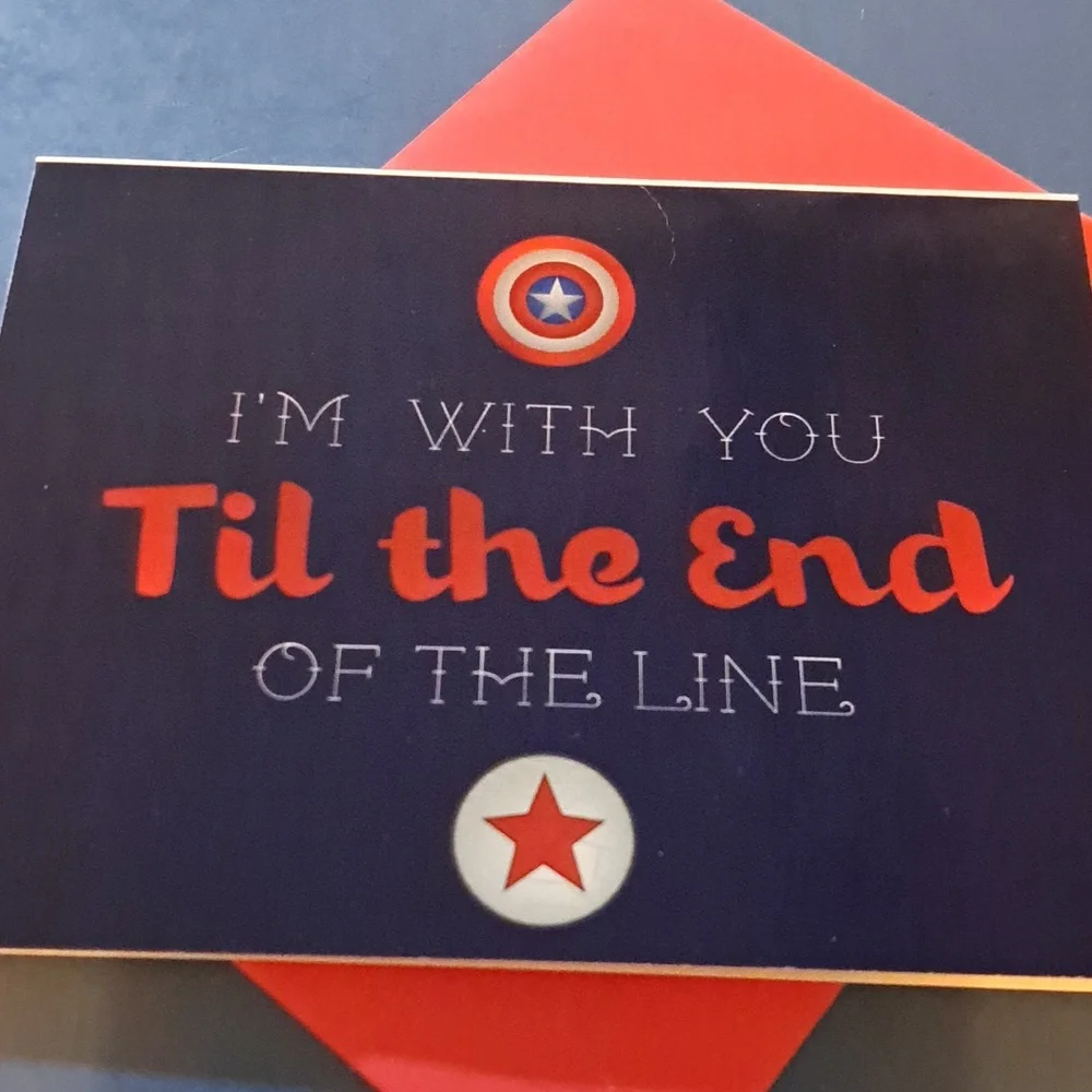 Captain America greeting card with envelope