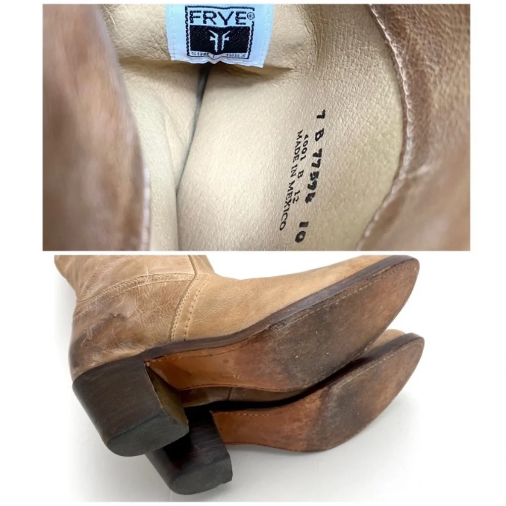 Frye burnished taupe buckle
