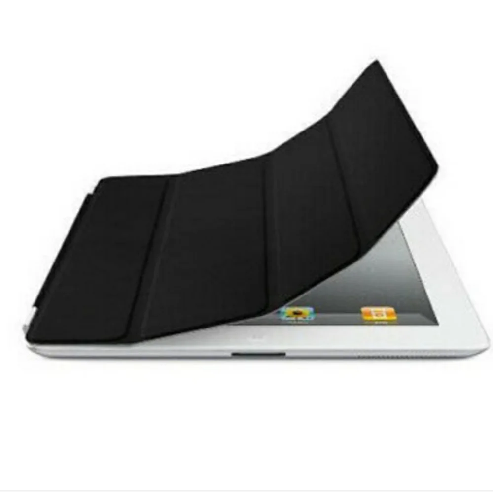 APPLE SMART LEATHER COVER FOR APPLE IPAD ORIGINAL RED BLACK