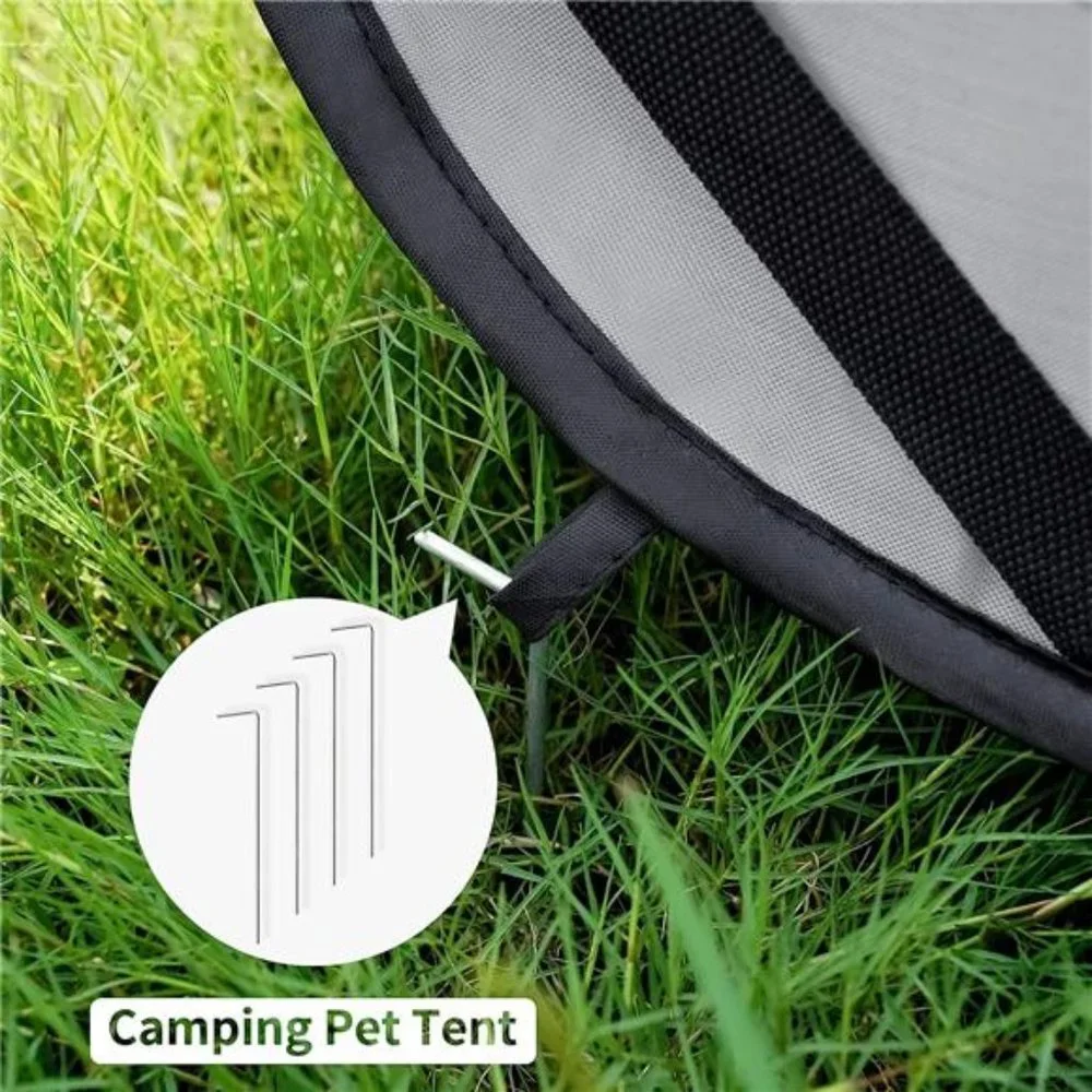 Portable Large Dog Bed - Pop Up Dog Kennel, Indoor Outdoor Crate for Pets, 36