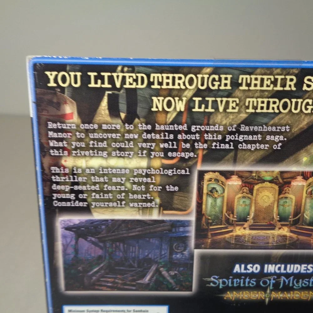 MYSTERY CASE FILES: ESCAPE FROM RAVENHEARST / 2 Games New PC DVD-ROM Video Game
