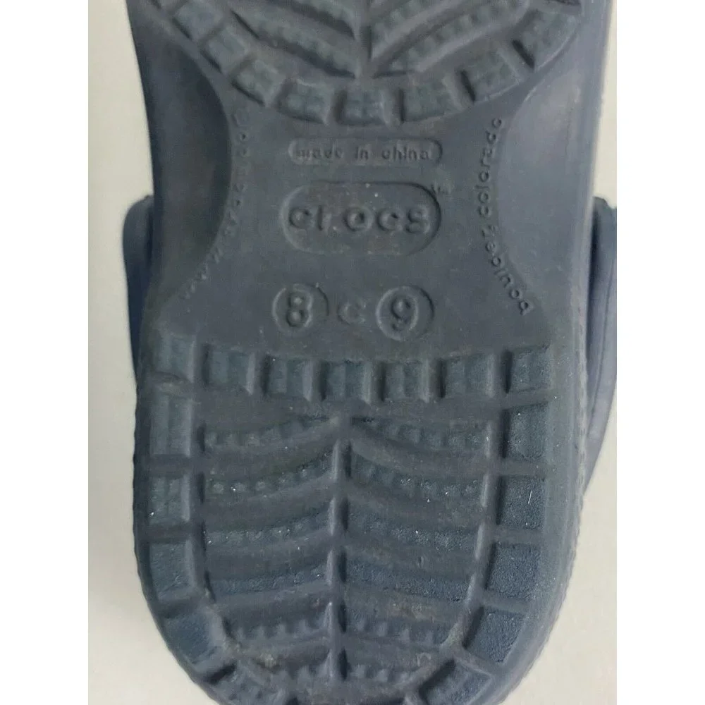 CROCS size slip navy