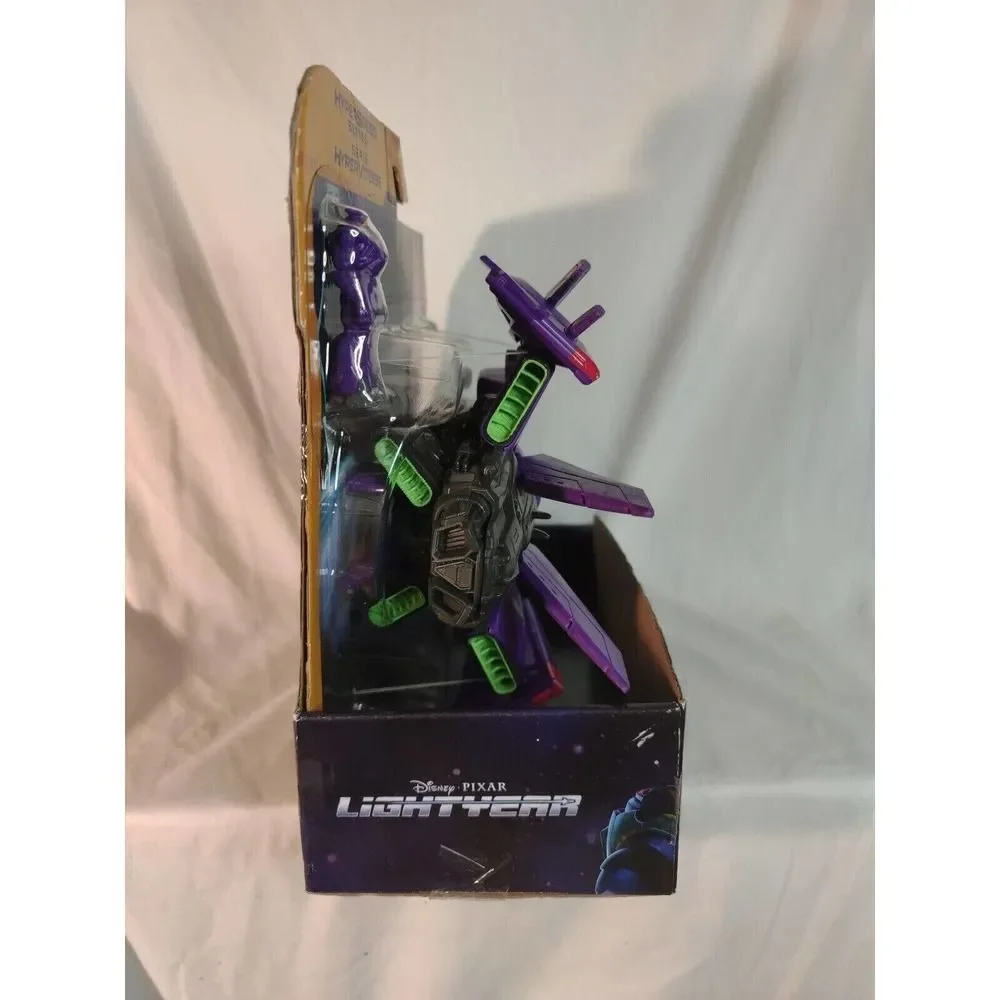 Disney Pixar Lightyear Hyperspeed Zurg Fighter Ship With Figure, Kids Toy