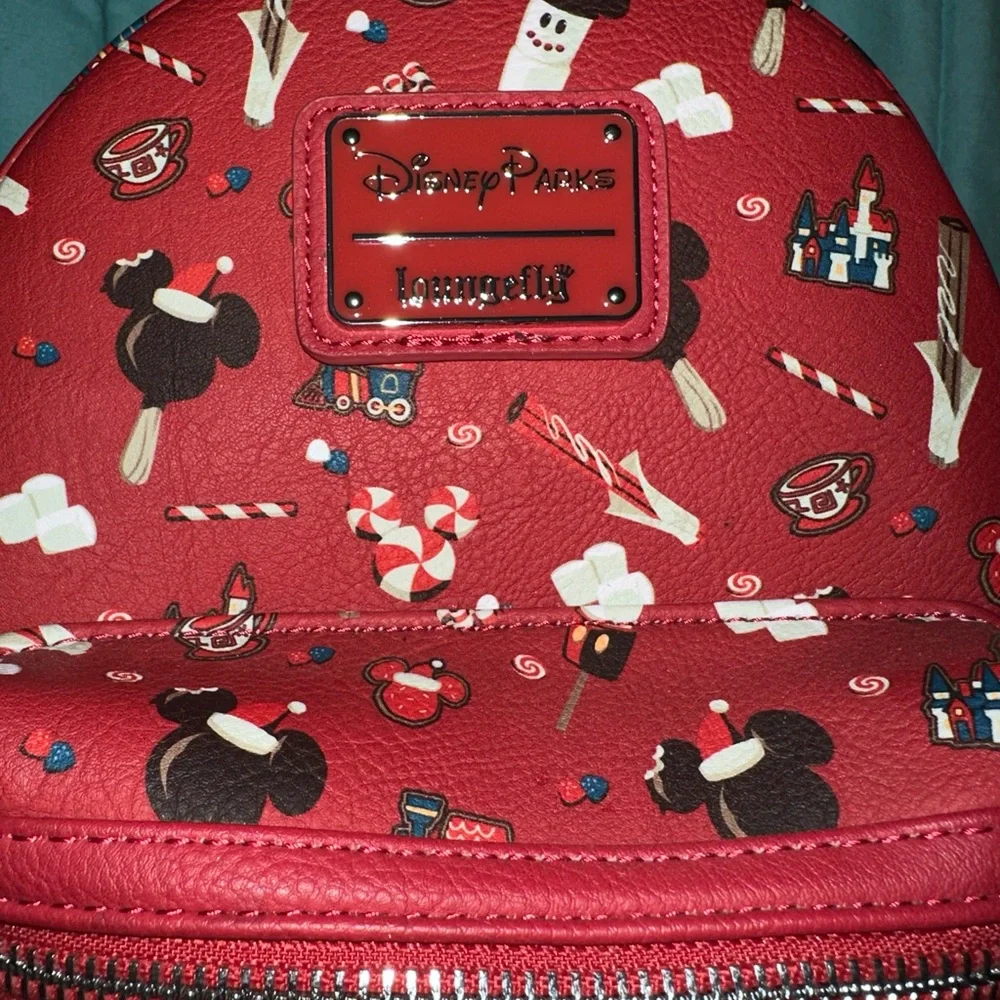 Disney Parks Christmas Snacks Loungefly mini backpack