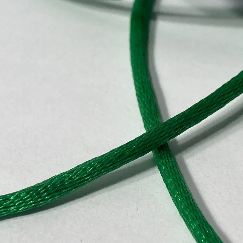 Green Rat Tail Cord Trim Ribbon 12 Rolls Offray Crafts Scrapbook Gift Wrap 1/8
