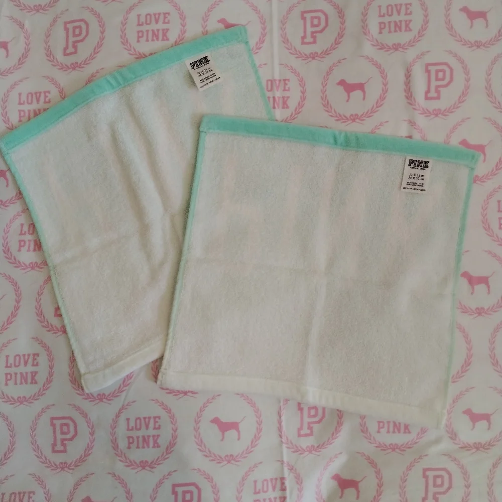 PINK Victorias Secret pink washcloths