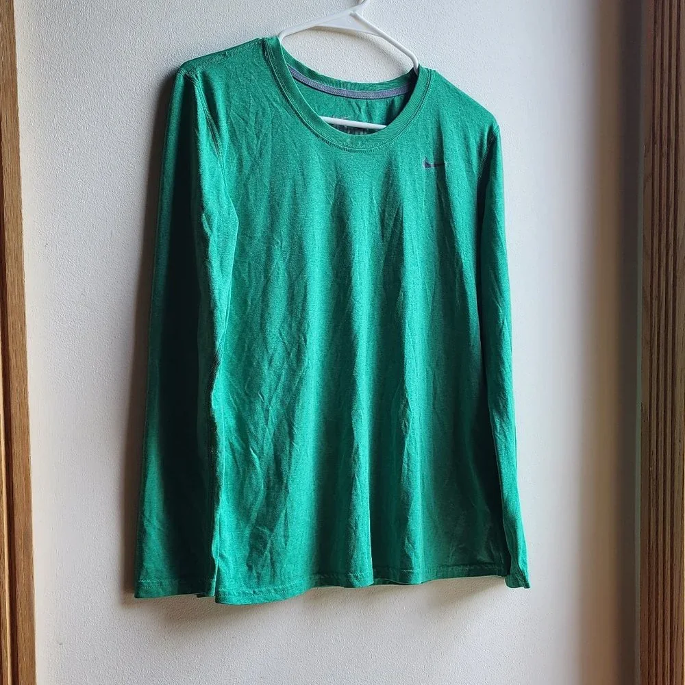 Nike Dri-Fit Green Scoop Neck Jersey Size Medium