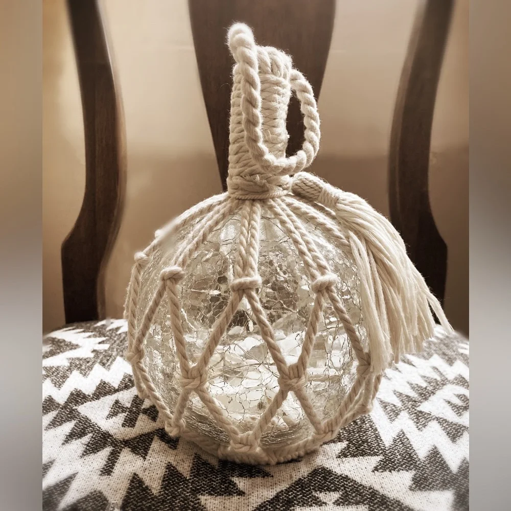 Crackle Glass Lantern