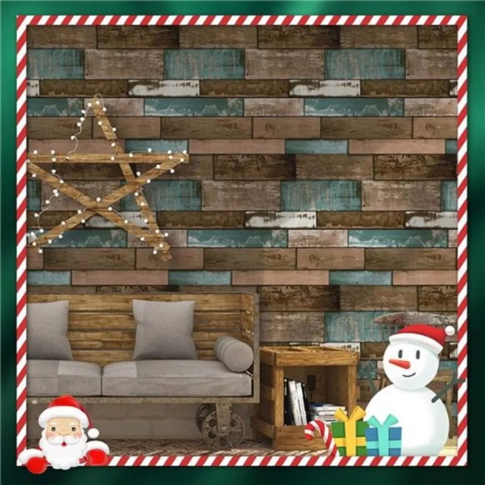 Wood Plank Wallpaper Contact Paper Stick and Peel Self Adhesive(17.8*120inch)