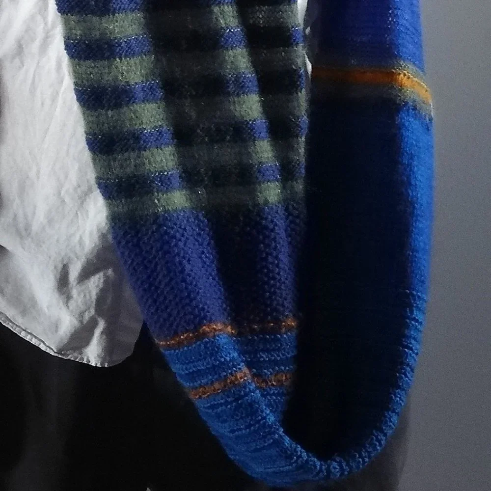 Hand Knit infinity loop