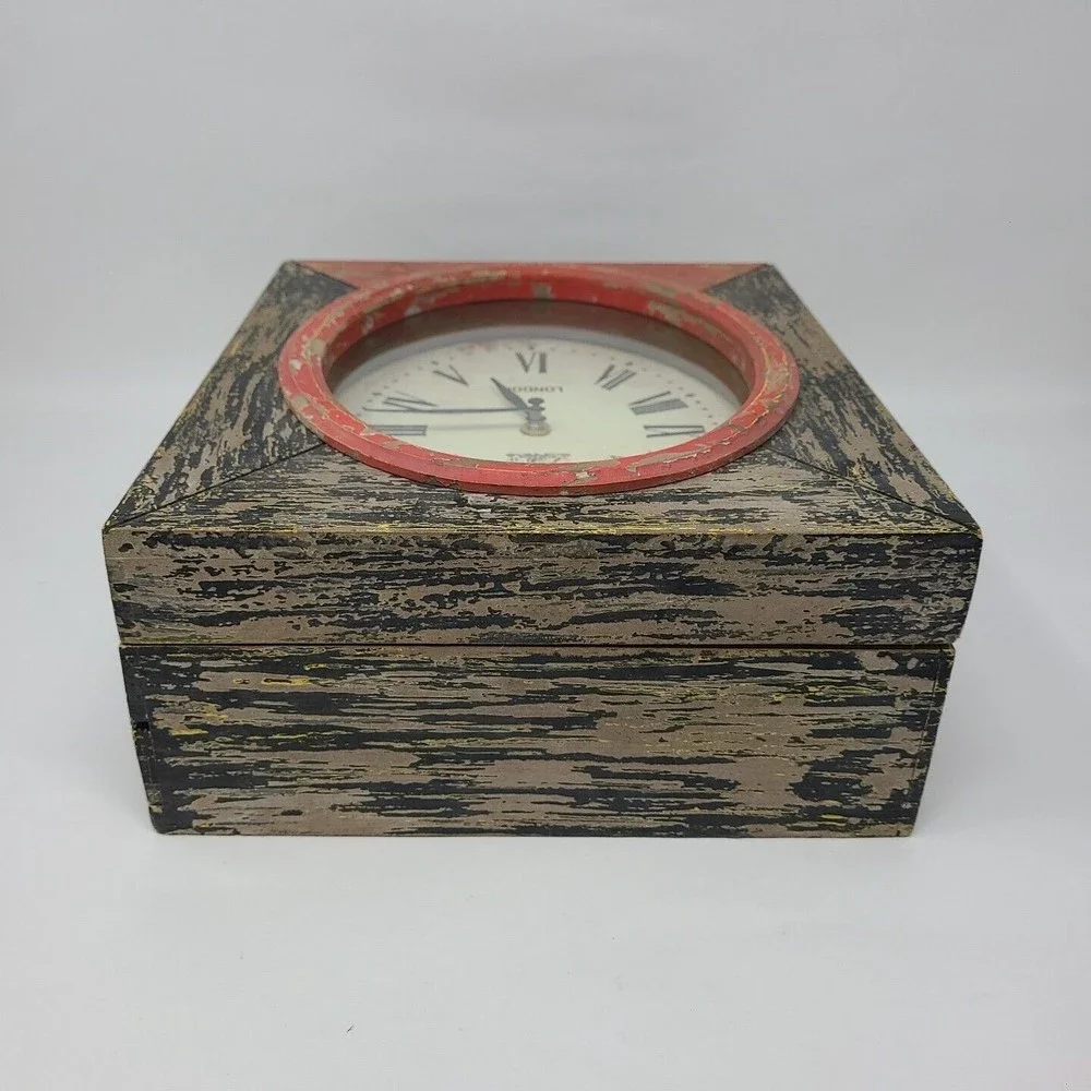 Unbranded distressed clock