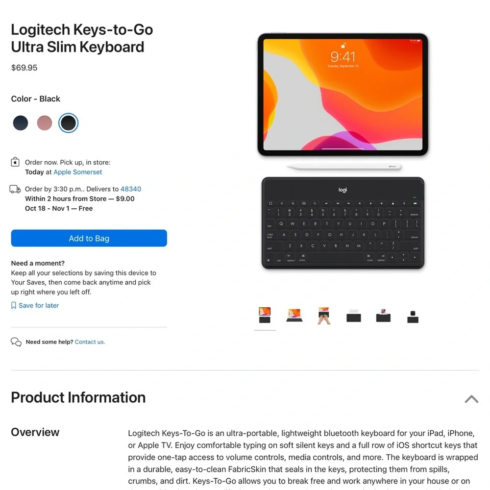 Logitech keys go