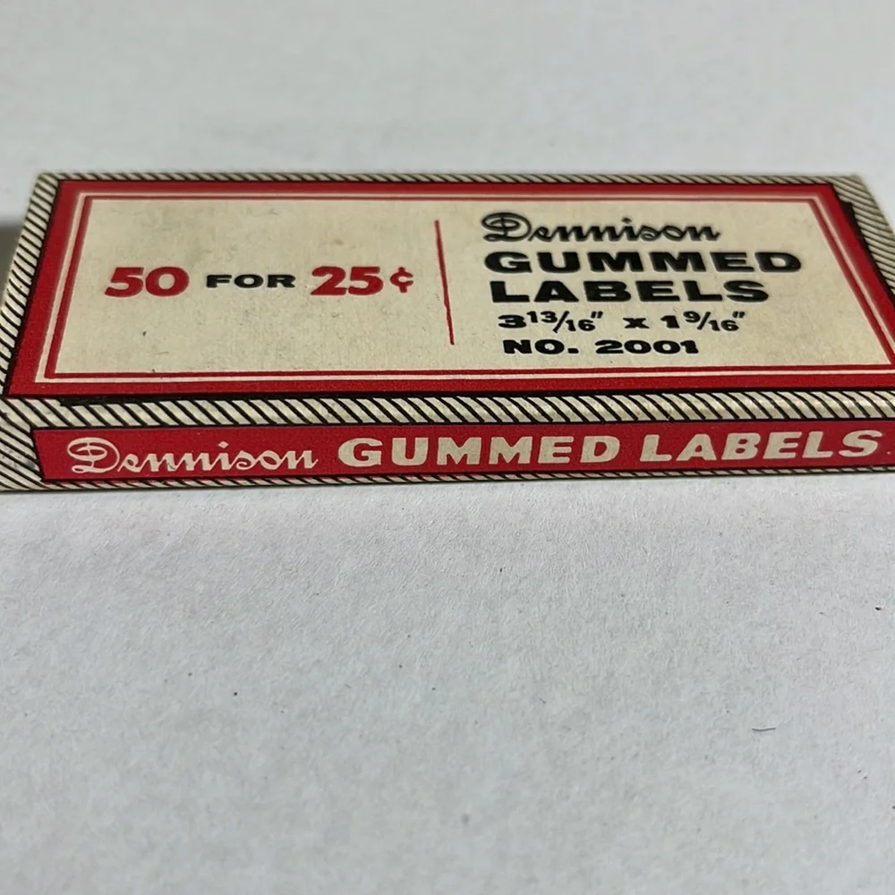 N/A 13 dennison gummed