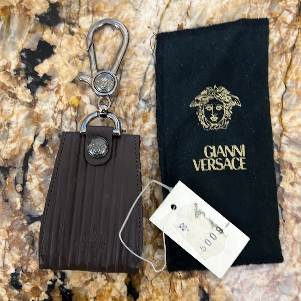 Versace key genuine brown