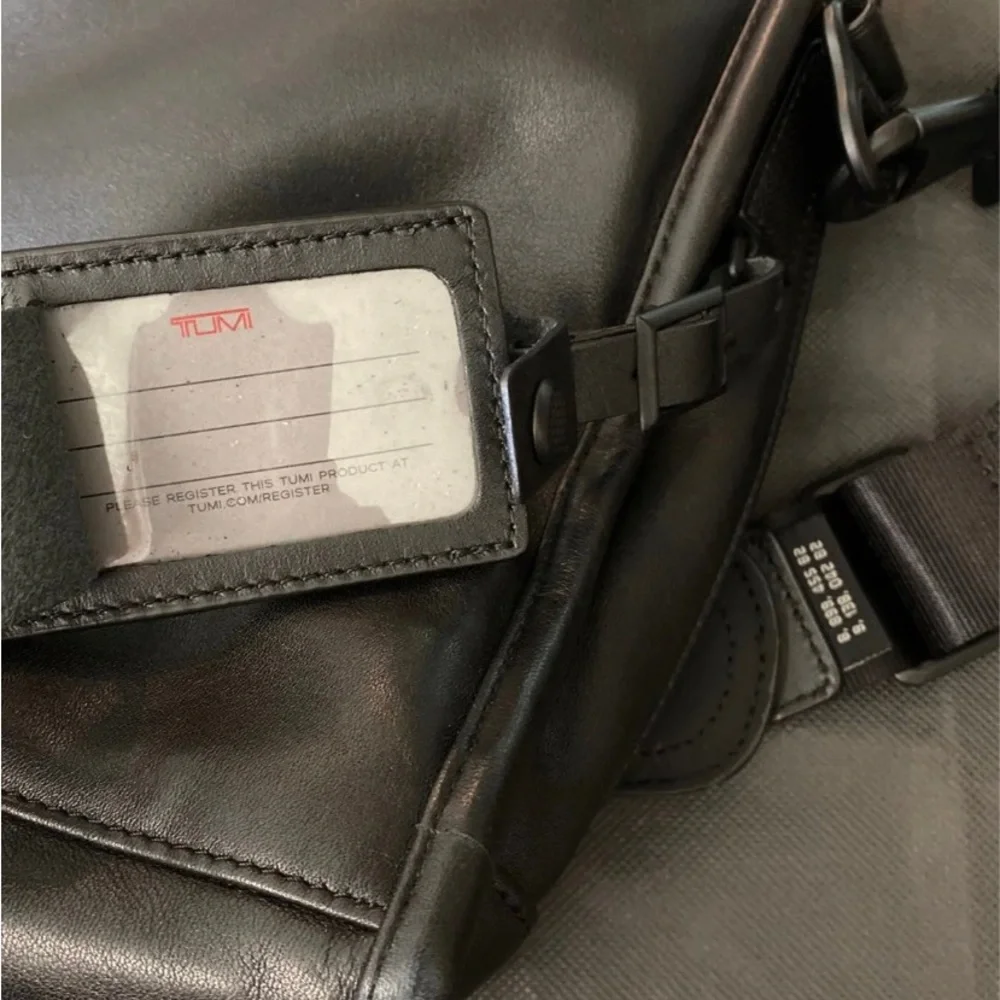 Tumi alpha leather