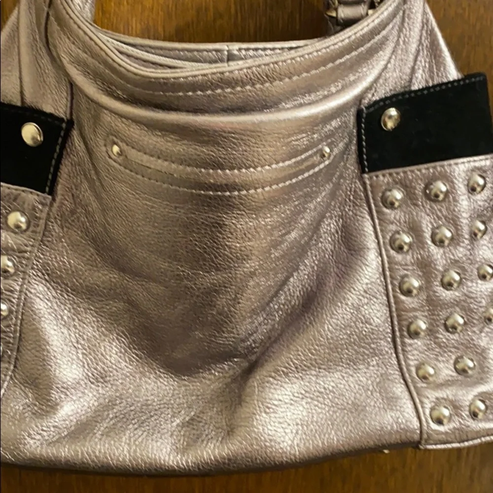 silver leather