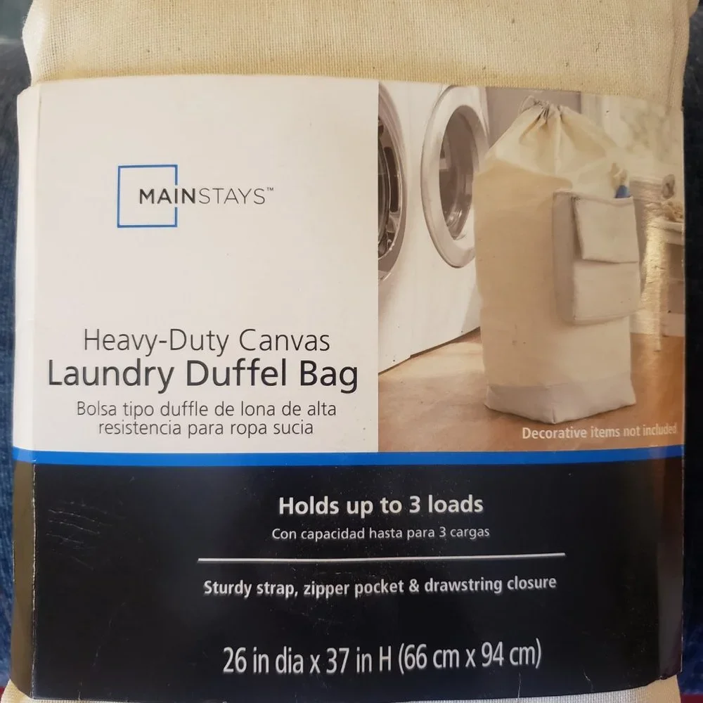 Brand New Giant Canvas Laundry Duffel Bag