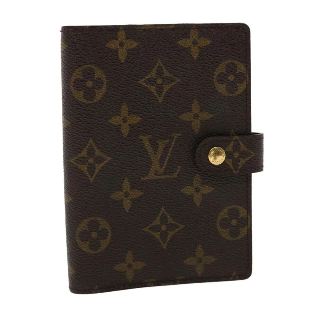 LOUIS VUITTON Monogram Agenda PM Day Planner Cover LV Auth
