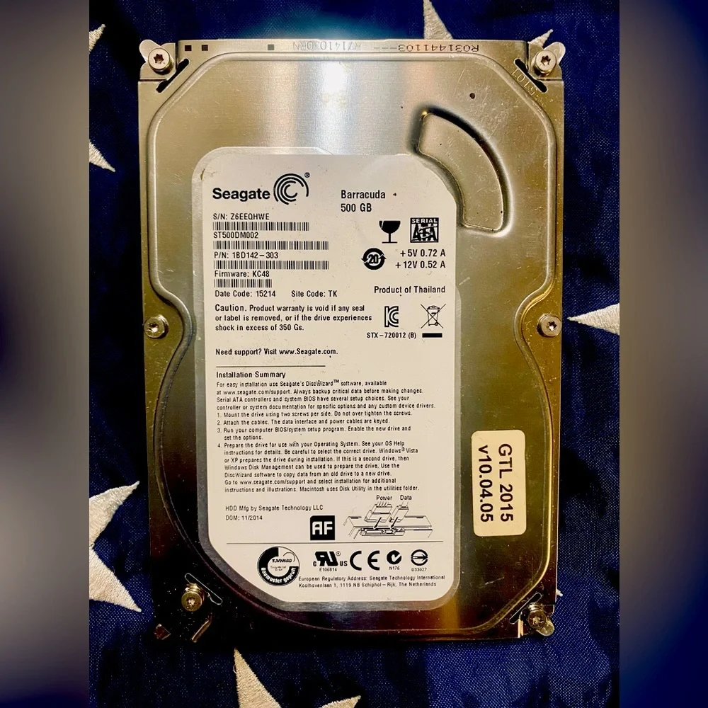 Seagate ST3500410SV 500GB 16MB 7200RPM SATA 3Gb/s 3.5