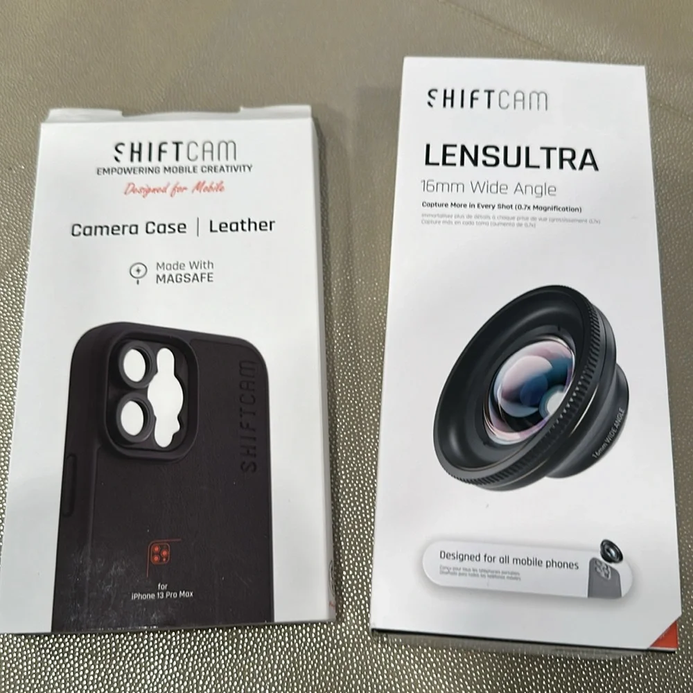 Siftcam Lens Ultra 16mm Wide Angle works w/all IPhones & Samsung G & Camera Case