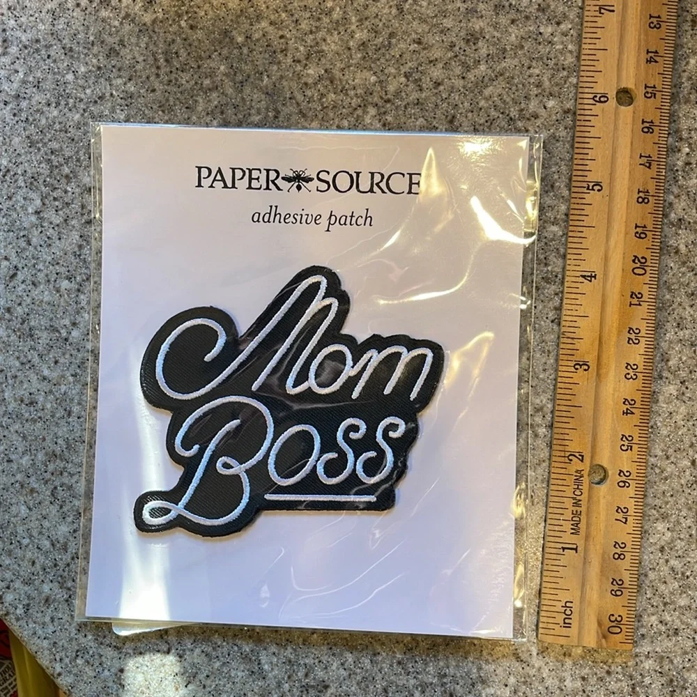 PAPER SOURCE Mom Boss no-sew Adhesive Patch