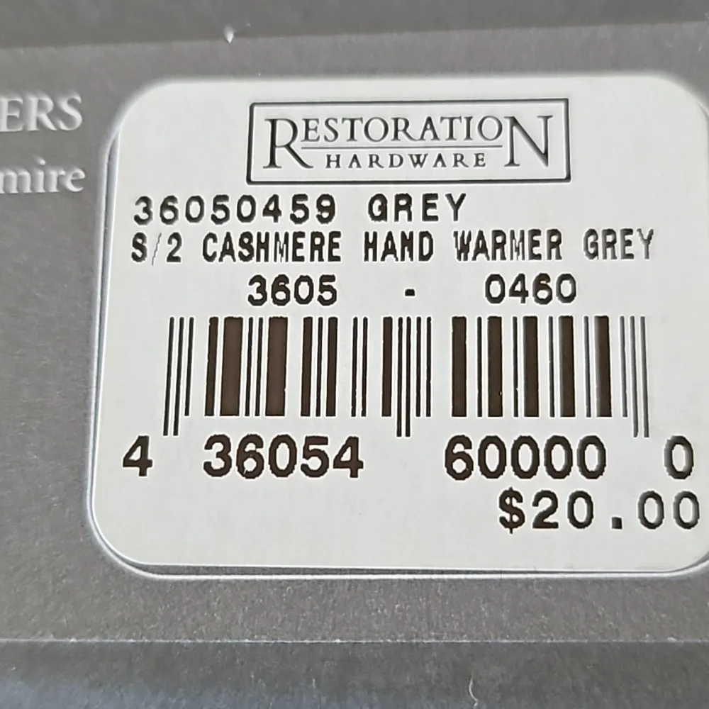 Mini Cashmere Mittens Hand Warmers by Restoration Hardware NWT