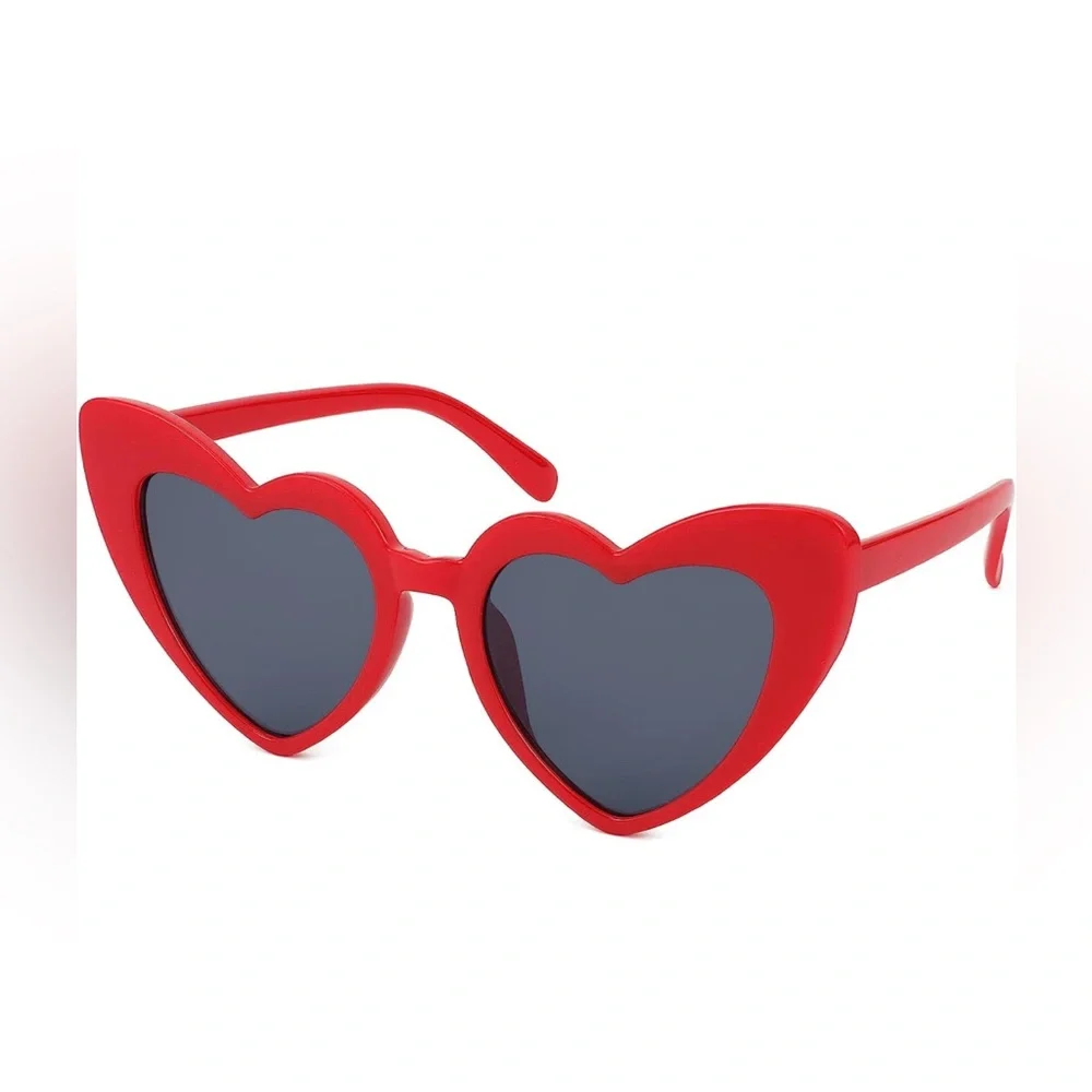 Red Heart Shaped Sunglasses Swifie Vintage CatEye Mod Retro Lana DelRay