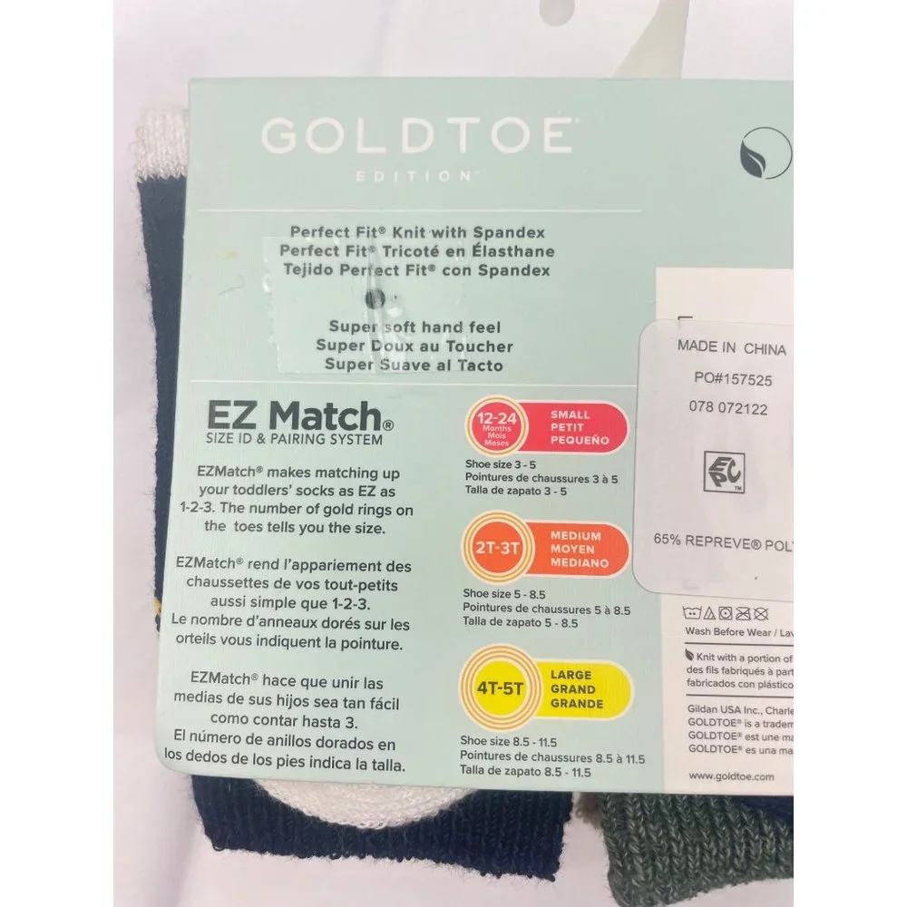 GOLDTOE toddler crew